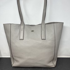 Bolsa tote Michael Kors Junie grande couro macio pebbled cinza caneta marcas manchas comprar usado  Enviando para Brazil