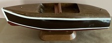 Barco de madeira vintage Chris Craft modelo JFK com suporte comprar usado  Enviando para Brazil