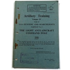 Royal artillery training for sale  ORPINGTON