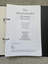 Quinton checklist catalogue for sale  UK