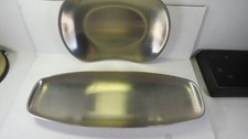 2 bandejas vintage de aço inoxidável MEIO SÉCULO MODERNO JAPÃO comprar usado  Enviando para Brazil