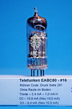Telefunken eabc80 röhren gebraucht kaufen  Regensburg