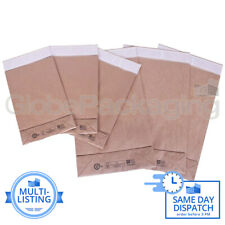 Usado, SACOS DE CORREIO DE PAPEL KRAFT CASTANHO FORTE DESCASCAM E SELAM MAILERS *100% RECICLÁVEIS* comprar usado  Enviando para Brazil