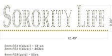 Rhinestone transfer sorority d'occasion  Expédié en France