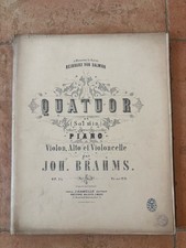 Ancienne partitions brahms d'occasion  Francheville