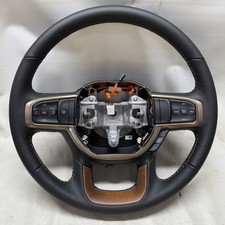 Volante aquecido 2023-2025 OEM Ram 1500 limitado couro/grão de madeira bom comprar usado  Enviando para Brazil