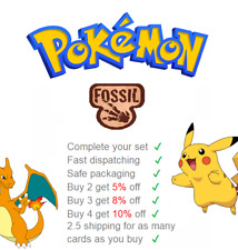 🔥 CONJUNTO FÓSSIL POKEMON TCG 1999 ESCOLHA SEU CARTÃO INGLÊS QUASE PERFEITO ESTADO LP MP HP comprar usado  Enviando para Brazil