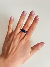 Bague argentée bleue d'occasion  Ferrières-en-Gâtinais