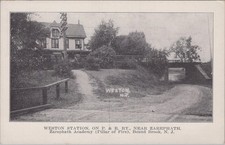 Cartão postal Weston Train Station PR Railway Zarephath Academy Pilar Of Fire Bound comprar usado  Enviando para Brazil