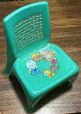 Cadeira infantil Harlin vintage plástico verde nostalgia estilo anime assento Taiwan anos 80 comprar usado  Enviando para Brazil