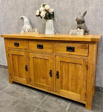 Solid oak sideboard for sale  SOUTH SHIELDS