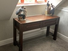 Dark oak console for sale  NEWPORT