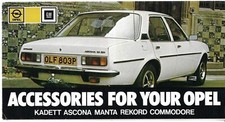 Opel accessories 1976 for sale  UK