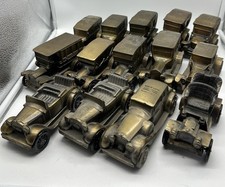 Usado, Lote de 14 bancos de carro vintage Banthrico 1974 banco de moedas de metal latão início dos anos 1900 comprar usado  Enviando para Brazil
