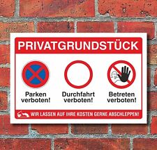Schild privatgrundstück betre gebraucht kaufen  Bad Driburg