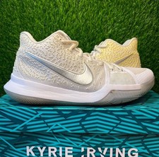 Tênis Nike Kyrie 3 branco cromado Irving masculino tamanho 9 com caixa 852395-103, usado comprar usado  Enviando para Brazil