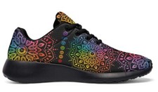 Tênis Yes We Vibe Chakra Love multicolorido sola preta Uber confortável feminino EUA 8 comprar usado  Enviando para Brazil