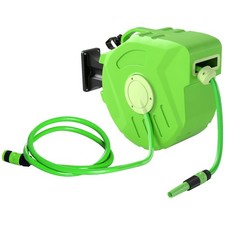 Używany, Outsunny Avvolgitubo Acqua a Parete Portatile con Riavvolgimento Automatico 15m na sprzedaż  Wysyłka do Poland