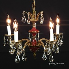 red chandelier light for sale  Elkhart