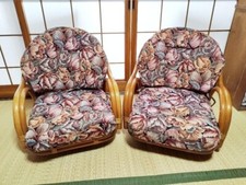 Conjunto de 2 cadeiras de vime de vime vintage japonesas comprar usado  Enviando para Brazil