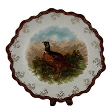 Prato antigo de porcelana jogo pássaro faisão 12” Royal Munich Baviera pendurar na parede, usado comprar usado  Enviando para Brazil