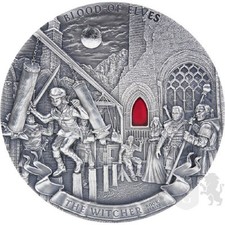 2021 Niue The Witcher Blood of Elves quilo prata alto relevo moeda envelhecida, usado comprar usado  Enviando para Brazil