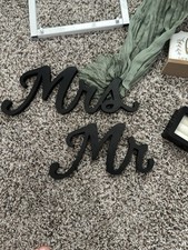 Mrs wedding wooden for sale  Harrisburg