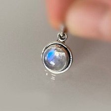 Silber kettenanhänger mondste gebraucht kaufen  Köln