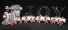 Conjunto de Trem Magnético Vintage Natal Candy Cane JOY #3990 Frete Grátis, usado comprar usado  Enviando para Brazil