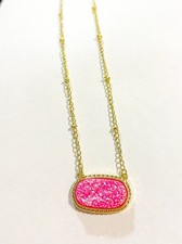 Pink druzy gold for sale  Columbia