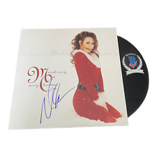 MARIAH CAREY AUTÓGRAFO ASSINADO ÁLBUM FELIZ NATAL LP VINIL BECKETT BAS, usado comprar usado  Enviando para Brazil
