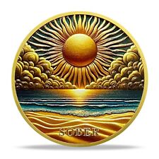 Moneda Desafío Sobriedad Oración Serenidad AA - Diseño Amanecer - Medallón Recuperación segunda mano  Embacar hacia Mexico