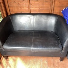 Black faux leather for sale  HALESOWEN