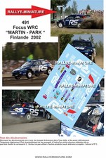 Usado, DECALS 1/43 REF 0491  FOCUS WRC  MARTIN  RALLYE FINLANDE 2002 comprar usado  Enviando para Brazil