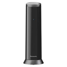 Telefon Panasonic bezprzewodowy stacjonarny automatyczna sekretarka czarna na sprzedaż  PL