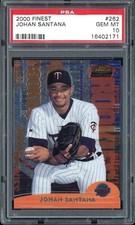 JOHAN SANTANA 2000 TOPPS FINEST ROOKIES #262 0215/3000 PSA 10 RC comprar usado  Enviando para Brazil