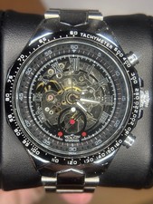 Relógio esqueleto automático masculino vencedor TM432 mostrador preto, moldura taquímetro GR8! comprar usado Relógio esqueleto automático masculino vencedor TM432 mostrador preto, moldura taquímetro GR8! comprar usado  Enviando para Brazil