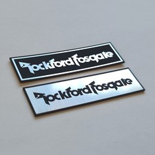 RockFord Fosgate - Estojo adesivo emblema emblema - Cromo reflexivo - Dois emblemas, usado comprar usado  Enviando para Brazil