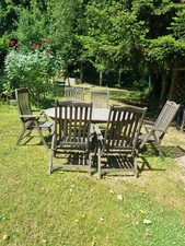 Teakholz gartenmöbel set gebraucht kaufen  Ratingen