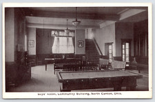 North Canton Ohio~Mesa de Bilhar Carom Sem Bolsos~Quarto Comunitário Bldg Meninos 1925 comprar usado  Enviando para Brazil