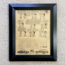 Vintage 1962 Ford Falcon Advertisement With Linus Lucy Peanuts 17x14” - Framed!!, usado comprar usado  Enviando para Brazil