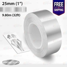 Chrome silver 25mm for sale  COALVILLE