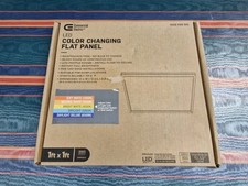 Luz de tela plana elétrica comercial 1 pé x 1 pé LED mudança de cor comprar usado  Enviando para Brazil