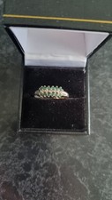 9ct emerald diamond for sale  MANSFIELD