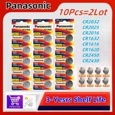 Panasonic - Baterias de botão originais CR2032, CR2025, CR2016, 10 peças comprar usado  Enviando para Brazil