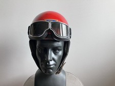 Capacete de motocicleta Tretorn vermelho com óculos tamanho: M (58) vintage década de 1960 comprar usado  Enviando para Brazil