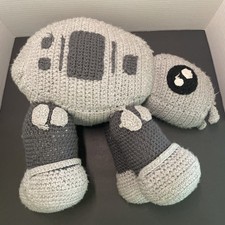 Pelúcia de crochê feita à mão At-At Walker Star Wars brinquedo fofo de malha cinza recheado, usado comprar usado Pelúcia de crochê feita à mão At-At Walker Star Wars brinquedo fofo de malha cinza recheado, usado comprar usado  Enviando para Brazil