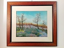 Quadro pittura naif usato  Verduno