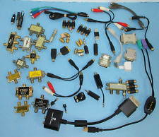 Lote de varios divisores y conectores de audio para TV usados segunda mano  Embacar hacia Mexico