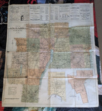 Antique wall map for sale  Syracuse